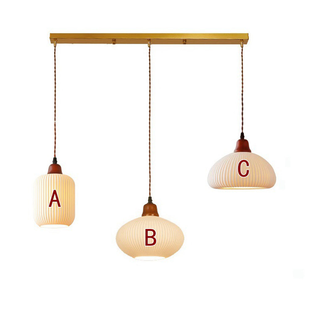 Classic White Ceramic Pendant Dining Light