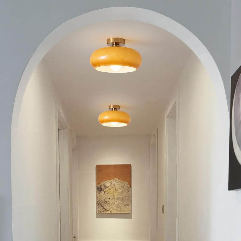 Sleek Glass Copper Pendant Light Fixture - Cofik