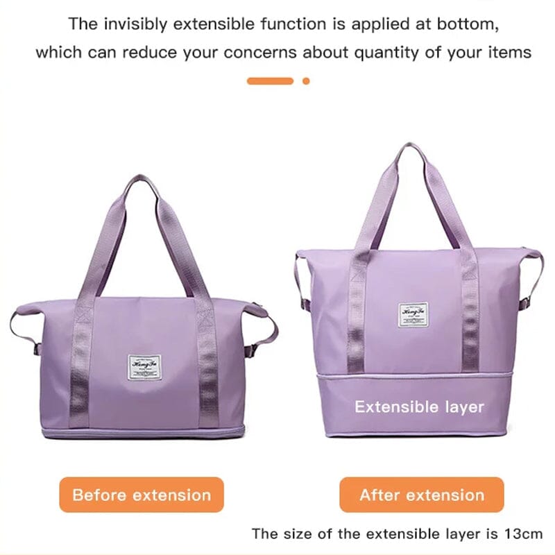 Large Capacity Dual Compartment Travel Duffel Bag
