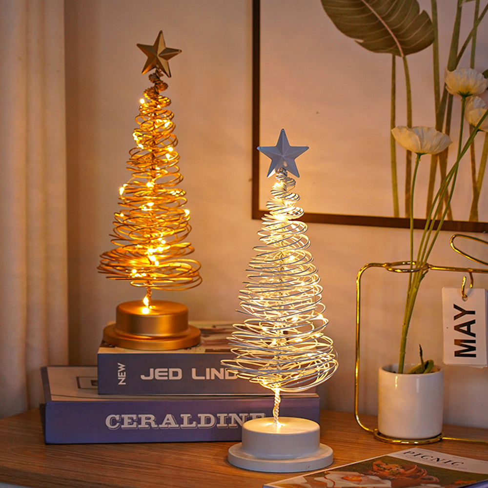 Metal Tree Table Lamp with Bright LED Lights