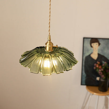 Classic Green Glass Pendant Lamp