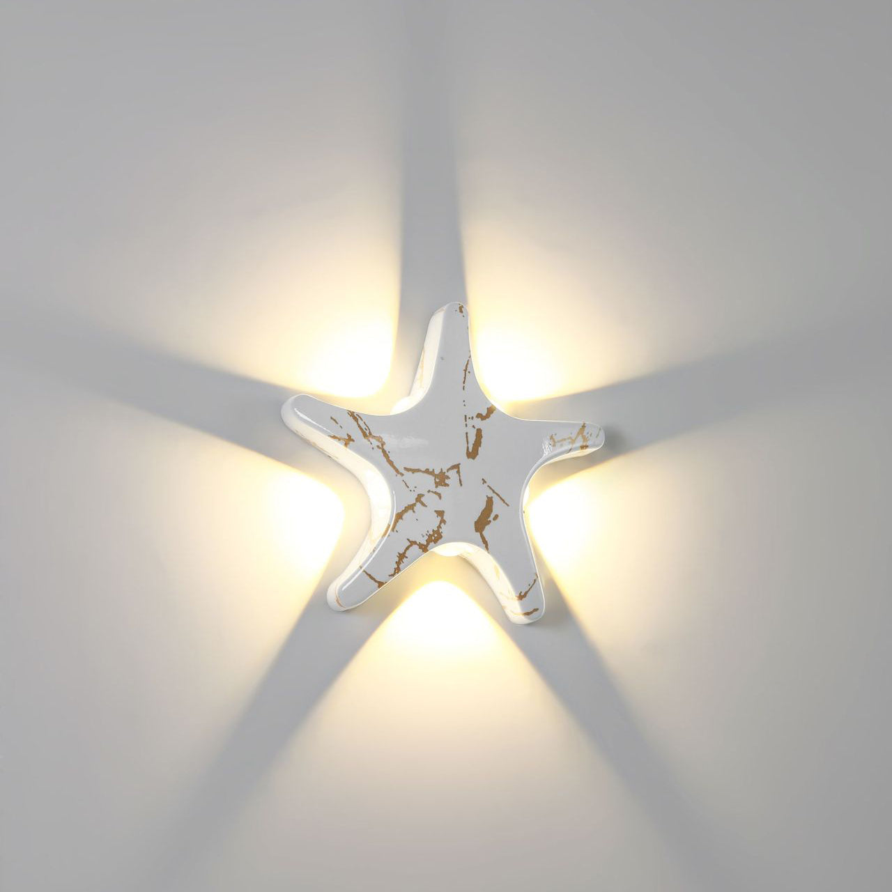 Modern Coastal Starfish LED Outdoor Wall Lamp