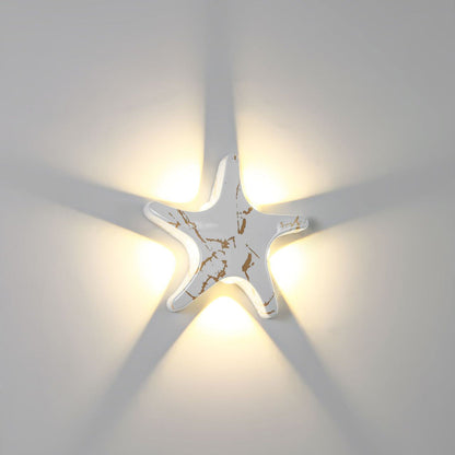 Modern Coastal Starfish LED Outdoor Wall Lamp