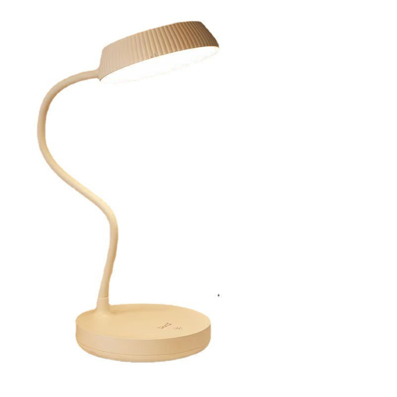 Simple Round LED Desk Lamp with USB Port