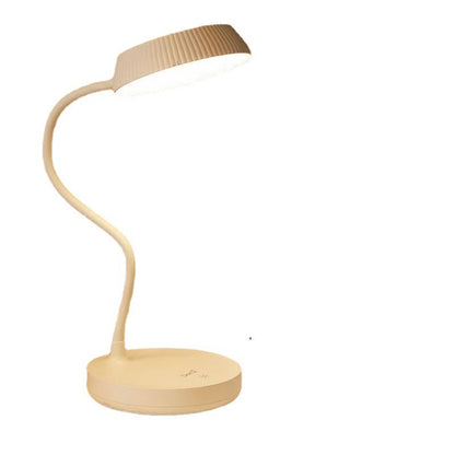 Simple Round LED Desk Lamp with USB Port