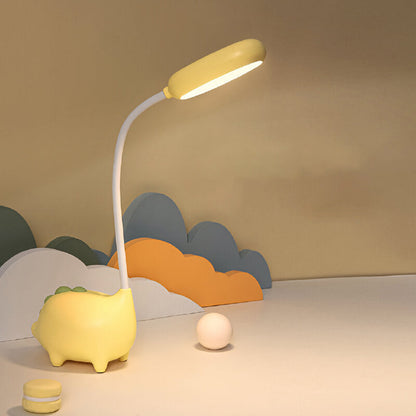 Colorful LED Table Lamp with Fun Dinosaur Eye Protection