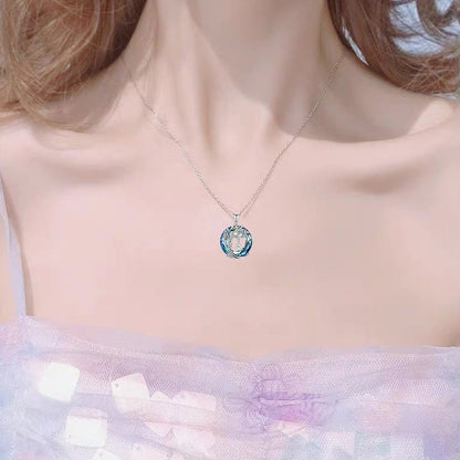 Nature Inspired Crystal Tree Necklace