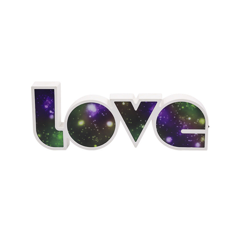 Stylish LED Letter Table Lamp for Bedroom Decor