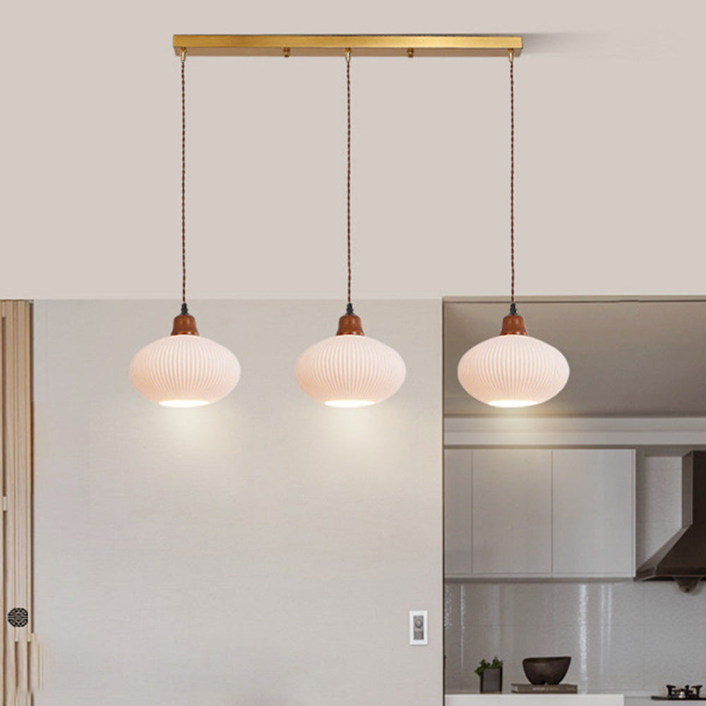 Classic White Ceramic Pendant Dining Light