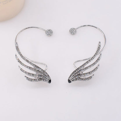 Delicate Feather Drop Earrings