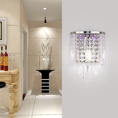 Elegant Crystal Stainless Steel Wall Lamp