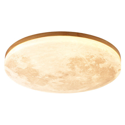 Sleek Wood LED Ceiling Light Fixtures 24W Modern Home