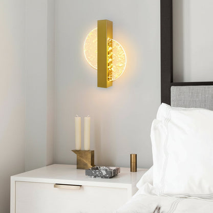 Contemporary LED Wall Light – Sleek Glass Bedroom Sconce