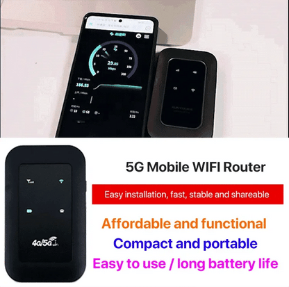 Compact 5G Wi-Fi Hotspot - Fast Mobile Internet Anywhere