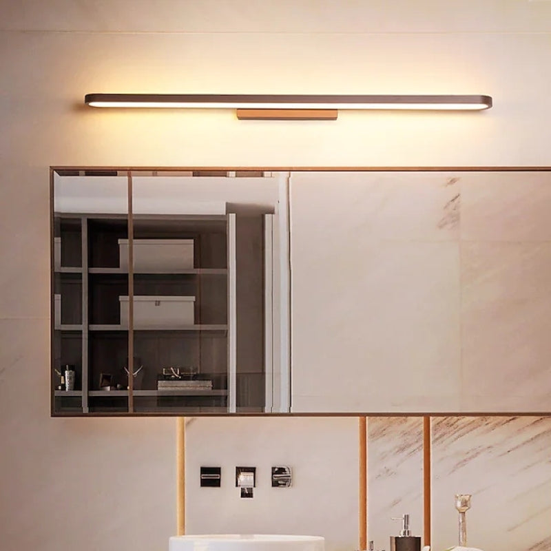 Sleek Gold Metal Wall Lamp