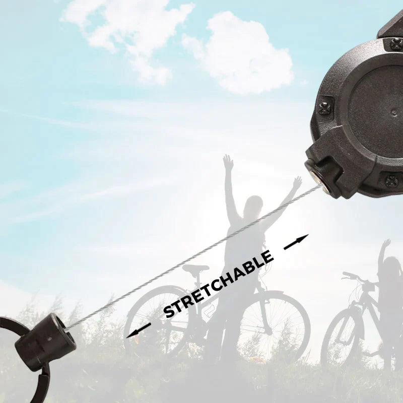 Durable Steel Retractable Security Keychain