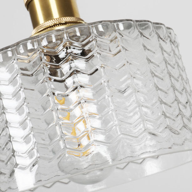 Sleek Copper Glass Pendant Light Fixture
