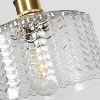Sleek Copper Glass Pendant Light Fixture