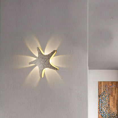 Modern Coastal Starfish LED Outdoor Wall Lamp