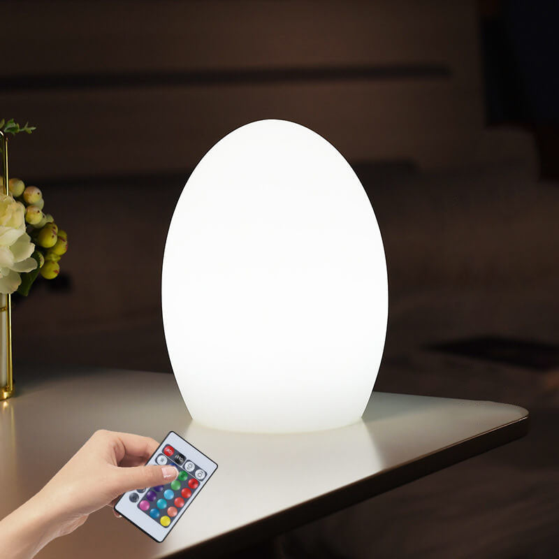 Colorful Plastic Oval LED Desk Lamp