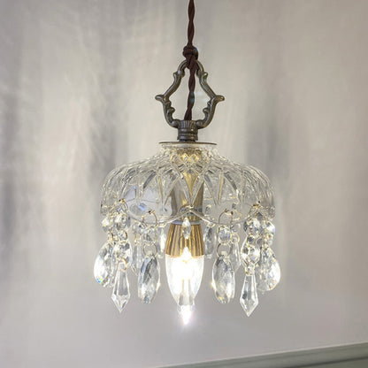 Elegant Crystal Pendant Light GoldFinish