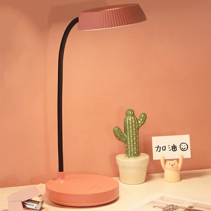 Simple Round LED Desk Lamp with USB Port