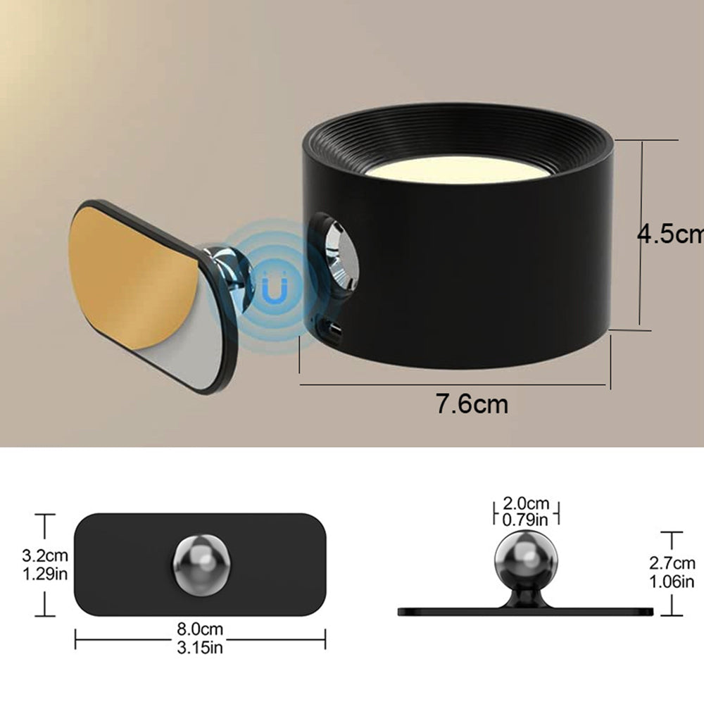 Compact Rotating LED Mini Wall Lamp