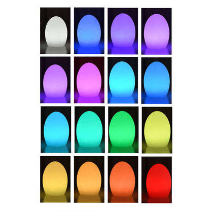 Colorful Plastic Oval LED Desk Lamp