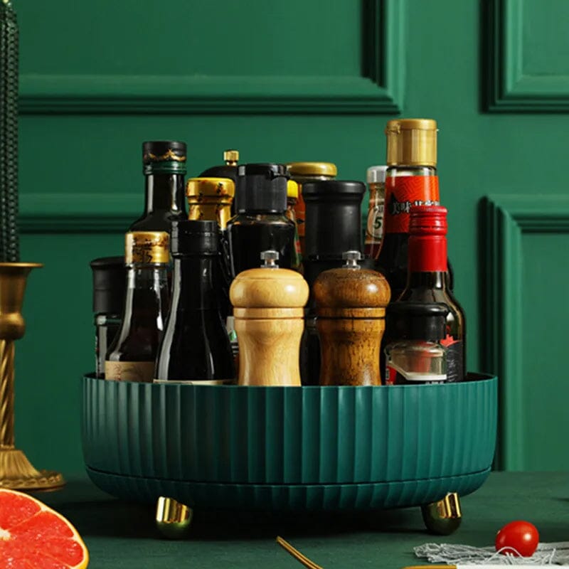 Adjustable Turntable Spice Storage Bowl