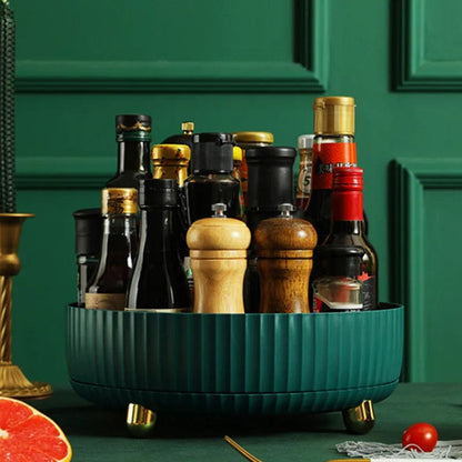 Adjustable Turntable Spice Storage Bowl