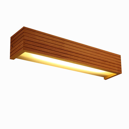 Contemporary Wood LED Sconce Light
