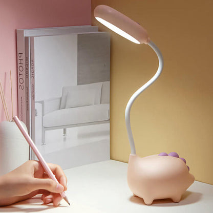 Colorful LED Table Lamp with Fun Dinosaur Eye Protection
