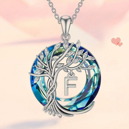 Nature Inspired Crystal Tree Necklace