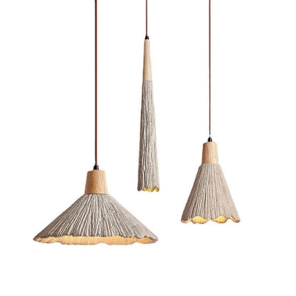 Rustic Modern Cement Pendant Light
