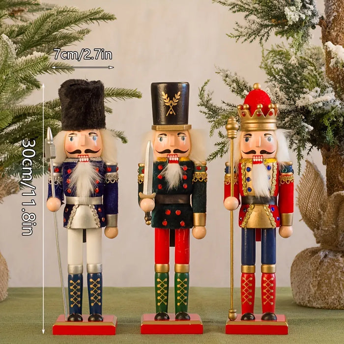 Classic Wooden Christmas Nutcracker Decoration