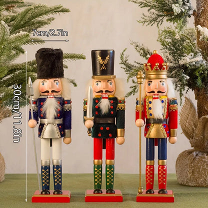Classic Wooden Christmas Nutcracker Decoration