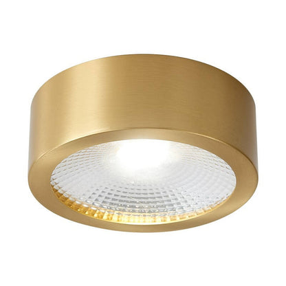 Compact LED Ceiling Lamp Copper Finish