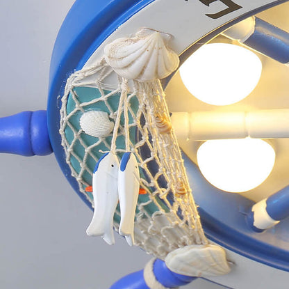 Colorful Kids Sailboat LED Ceiling Light