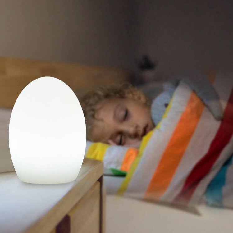 Colorful Plastic Oval LED Desk Lamp
