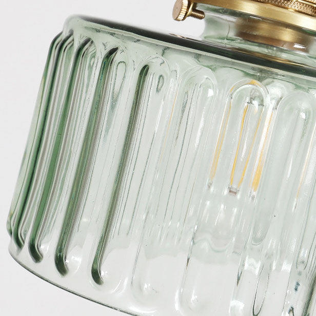 Sleek Copper Glass Pendant Light Fixture