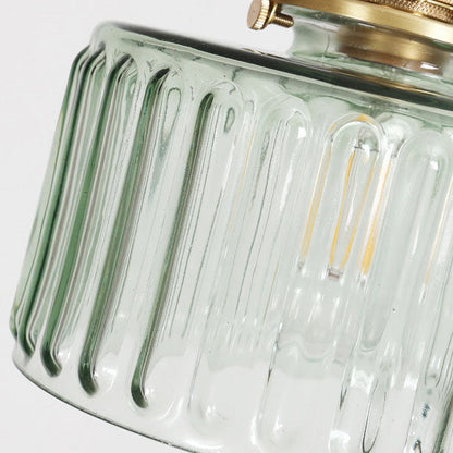 Sleek Copper Glass Pendant Light Fixture