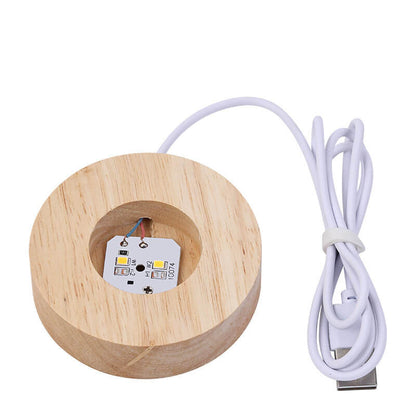 Colorful Crystal Glass USB Desk Lamp