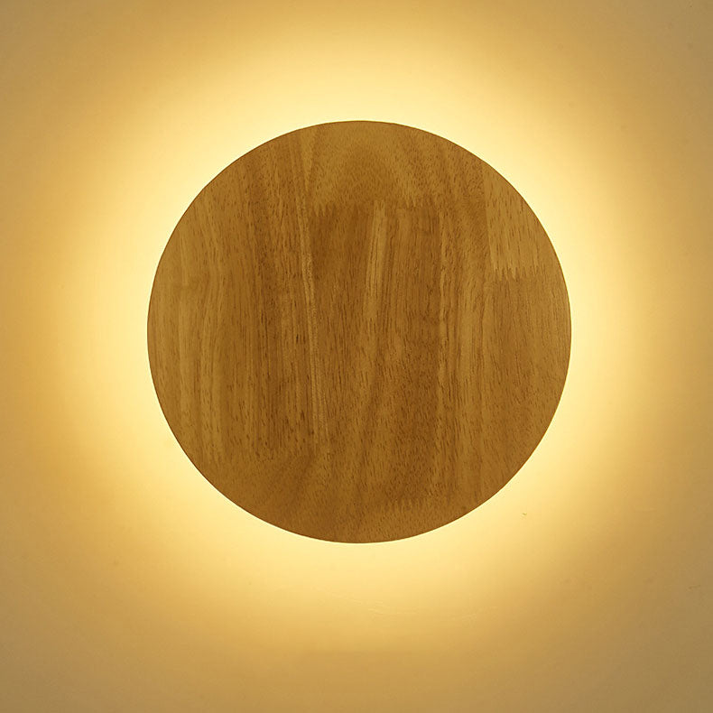 Slim Wooden LED Wall Light – Home Decor