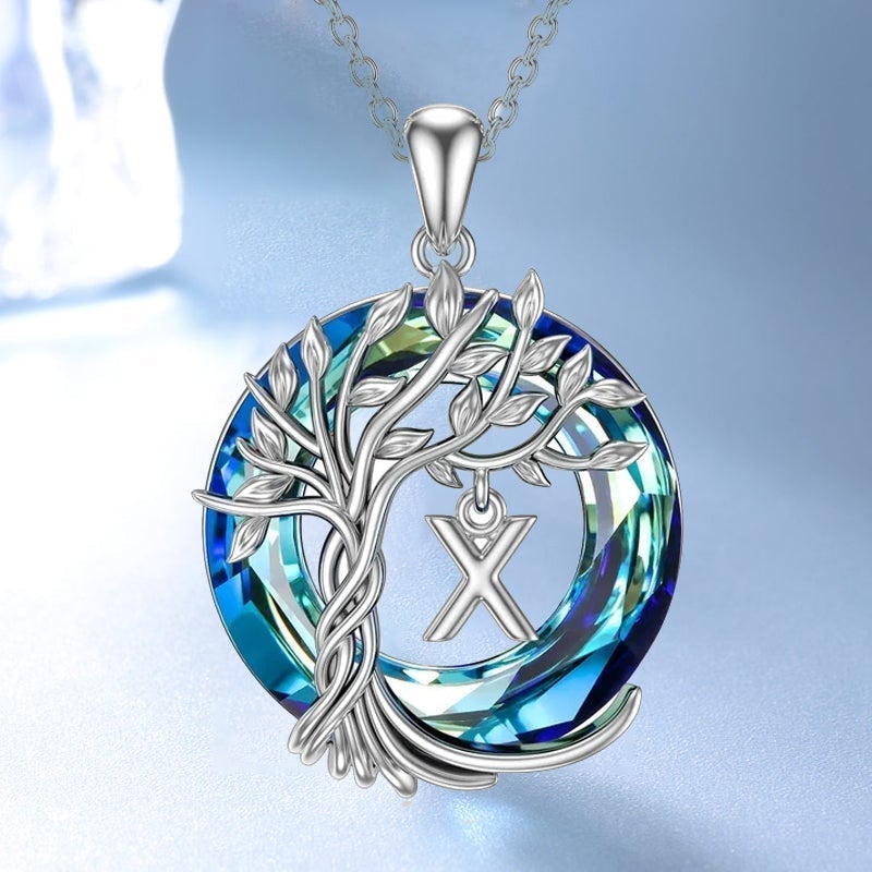 Nature Inspired Crystal Tree Necklace