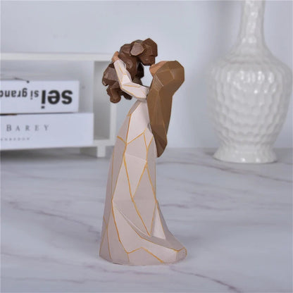 Lovely Dog Friendship Statue Figurine