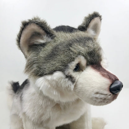Cute Grey Wolf Stuffed Animal