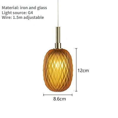 Colorful Glass Globe Hanging Lamp