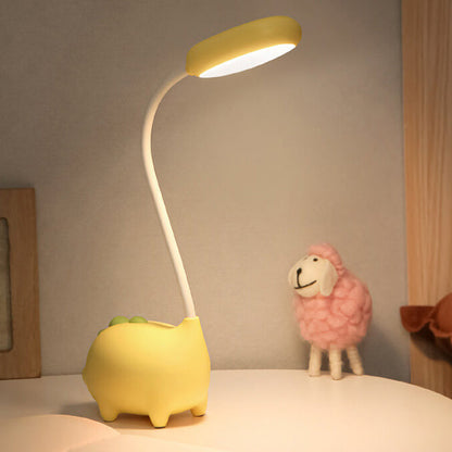 Colorful LED Table Lamp with Fun Dinosaur Eye Protection