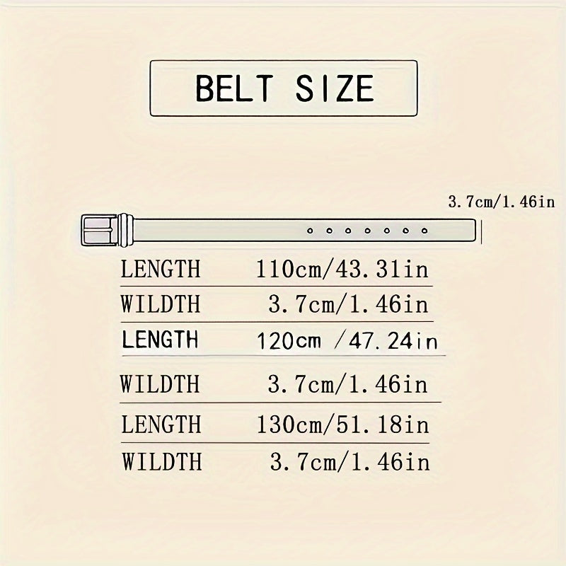 Premium Leather Belt for Men - Adjustable Brown Strap