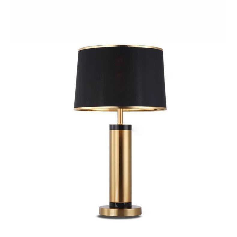 Contemporary Metal Shade 1-Light End Table Lamp